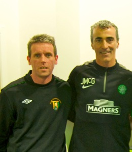 Pictured in Glasgow with Jim McGuinness.